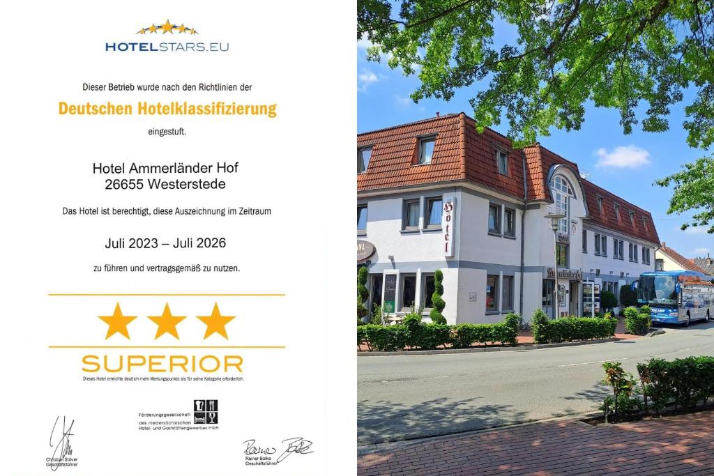 un catalogo di una casa in vendita di Hotel Ammerländer Hof a Westerstede