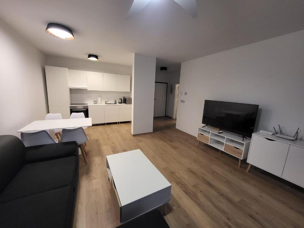 אזור ישיבה ב-2 room Apartment, with terrace, Rovinka 203