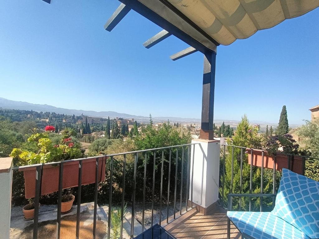 Balkón alebo terasa v ubytovaní Morente sueña La Alhambra