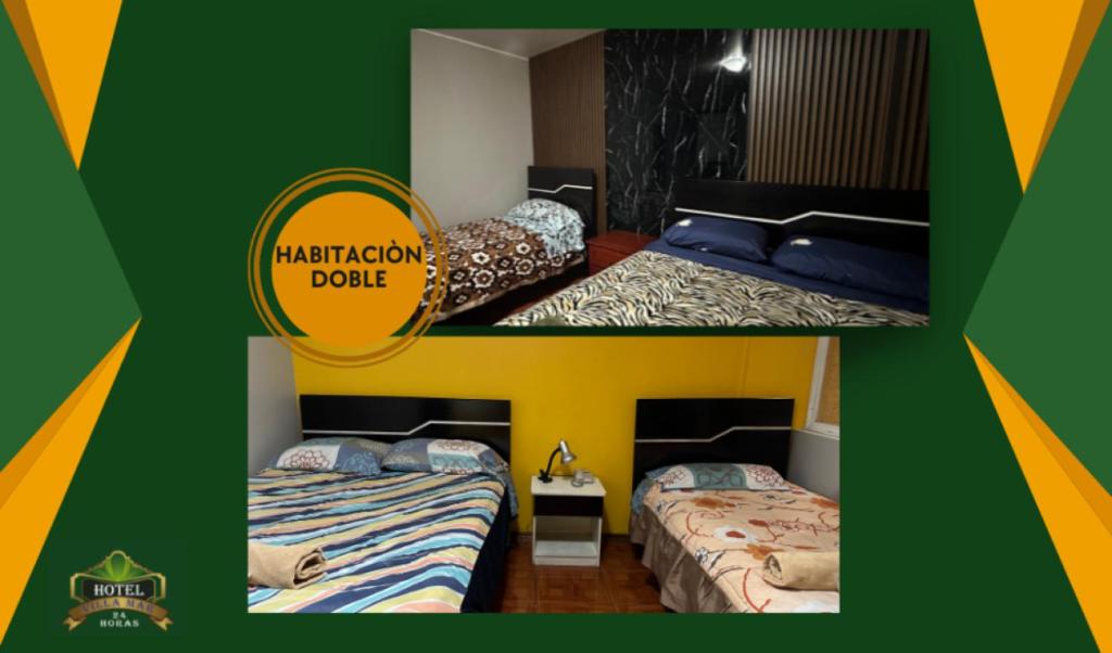 Postel nebo postele na pokoji v ubytování Hotel Villamar