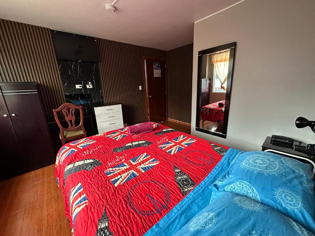 Postel nebo postele na pokoji v ubytování Hotel Villamar