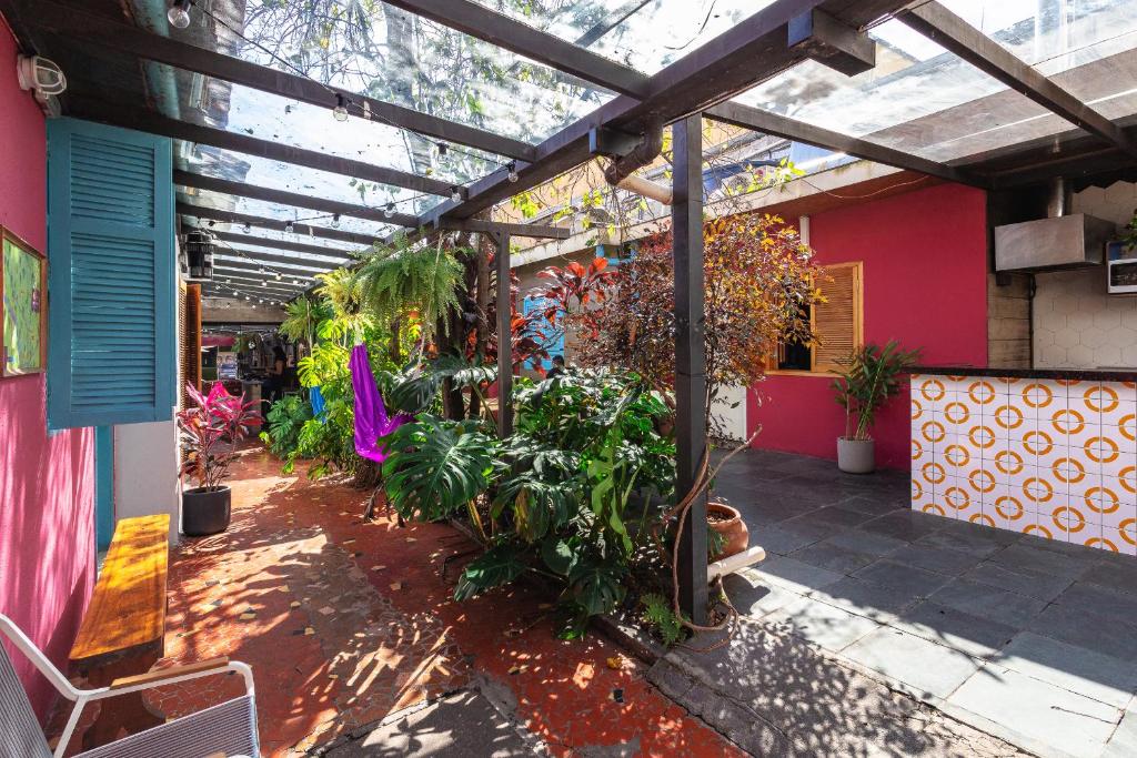 Zahrada ubytování Ô de Casa Hostel
