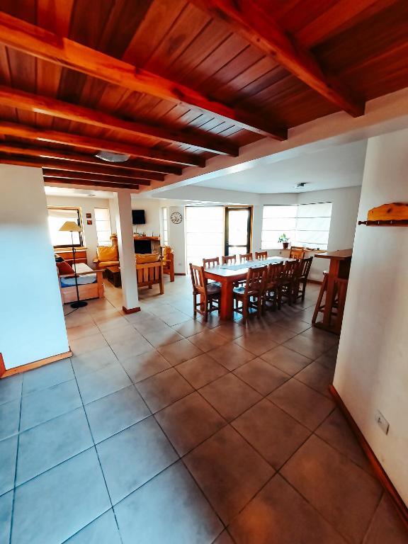 Posezení v ubytování Cabañas espacio bandurrias