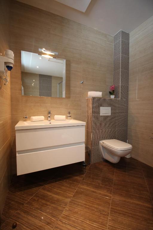Koupelna v ubytování Hotel Royal Gold City