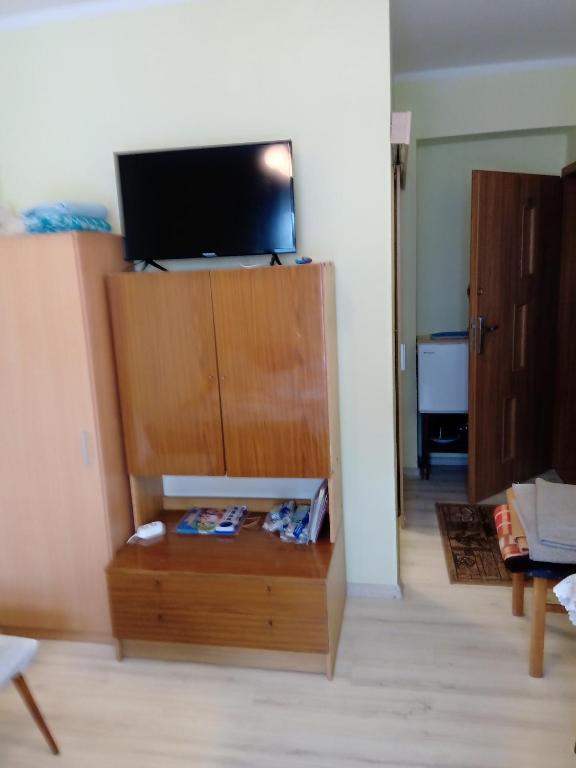 TV a/nebo společenská místnost v ubytování Mikadel