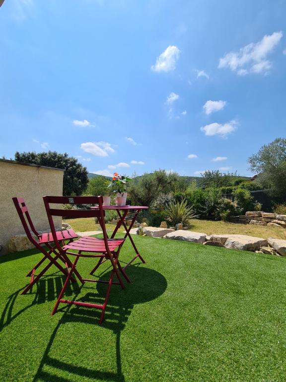 Zahrada ubytování Gîte spa la parenthèse,privatif,sauve,gard,Occitanie