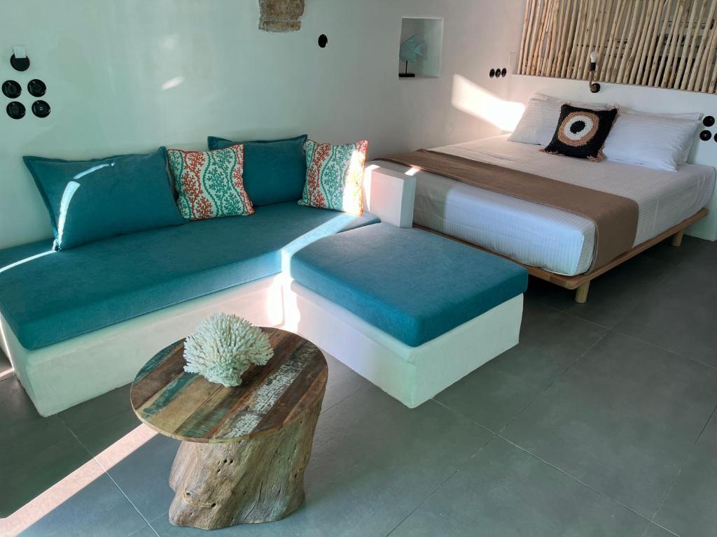 Letto o letti in una camera di White Coral