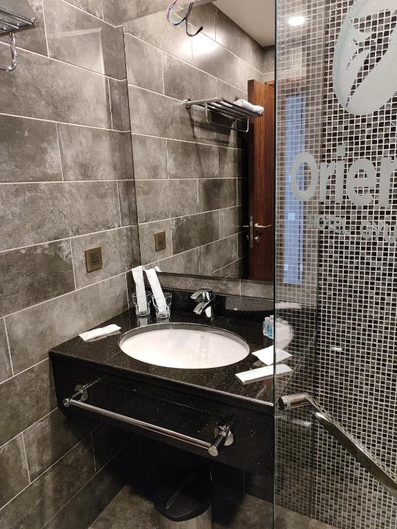 Koupelna v ubytování Orienta Hotel Gyumri