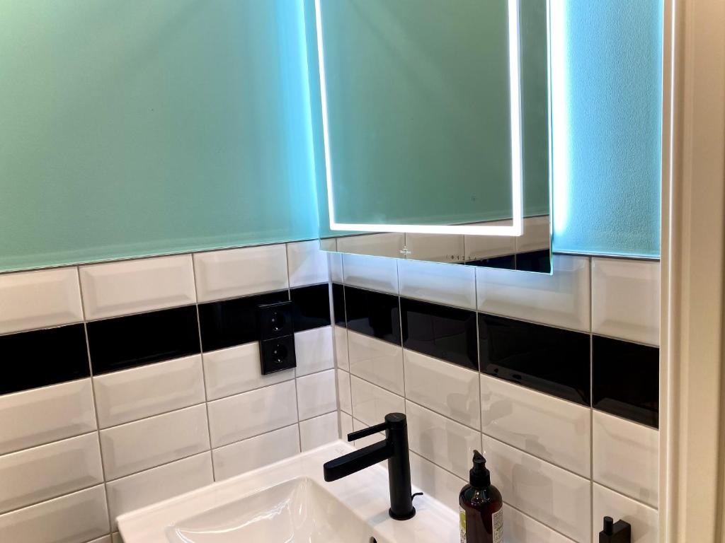 Koupelna v ubytování Ferienwohnung Hus up Höcht
