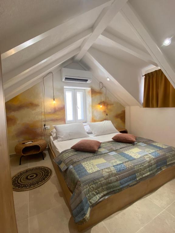 Postel nebo postele na pokoji v ubytování House Malena - Rooms