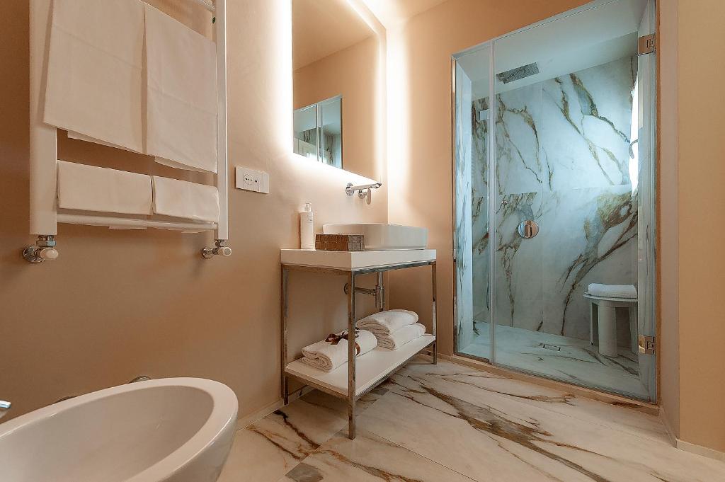 Kúpeľňa v ubytovaní Dei Priori Boutique Hotel