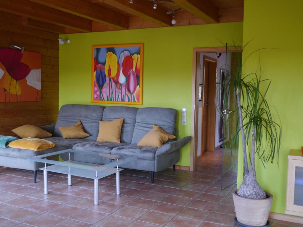 Posezení v ubytování Eifel-Ferienhaus Lavendel