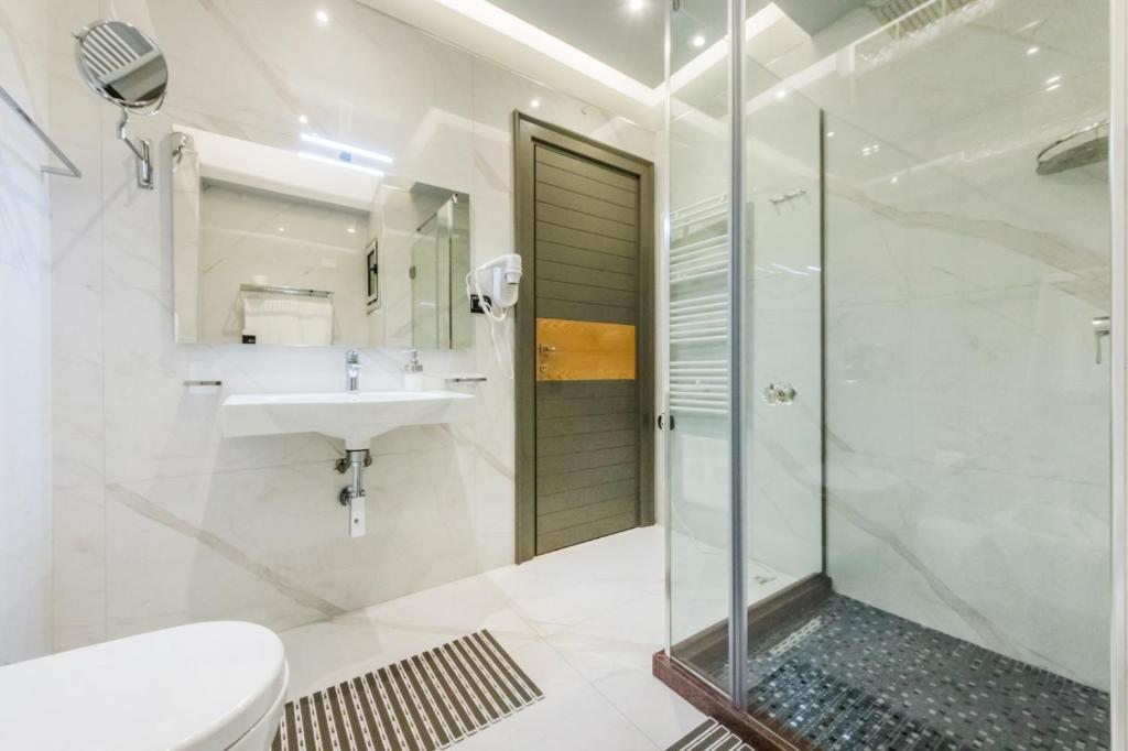 Koupelna v ubytování Hotel IMPERIAL