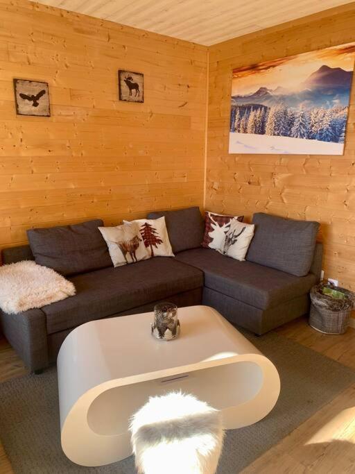 Posezení v ubytování Appart style chalet superbe vue, SKI VIP remise 20 %