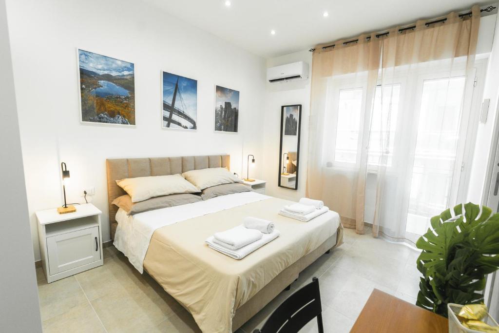 Postel nebo postele na pokoji v ubytování Mare Fuori B&B