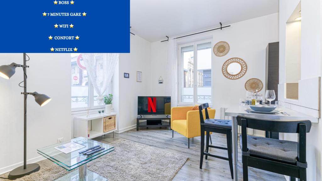 BOSS Gare Confort Netflix Climatisation Portable Cours Jean Jaurès & Marché Local - Housity