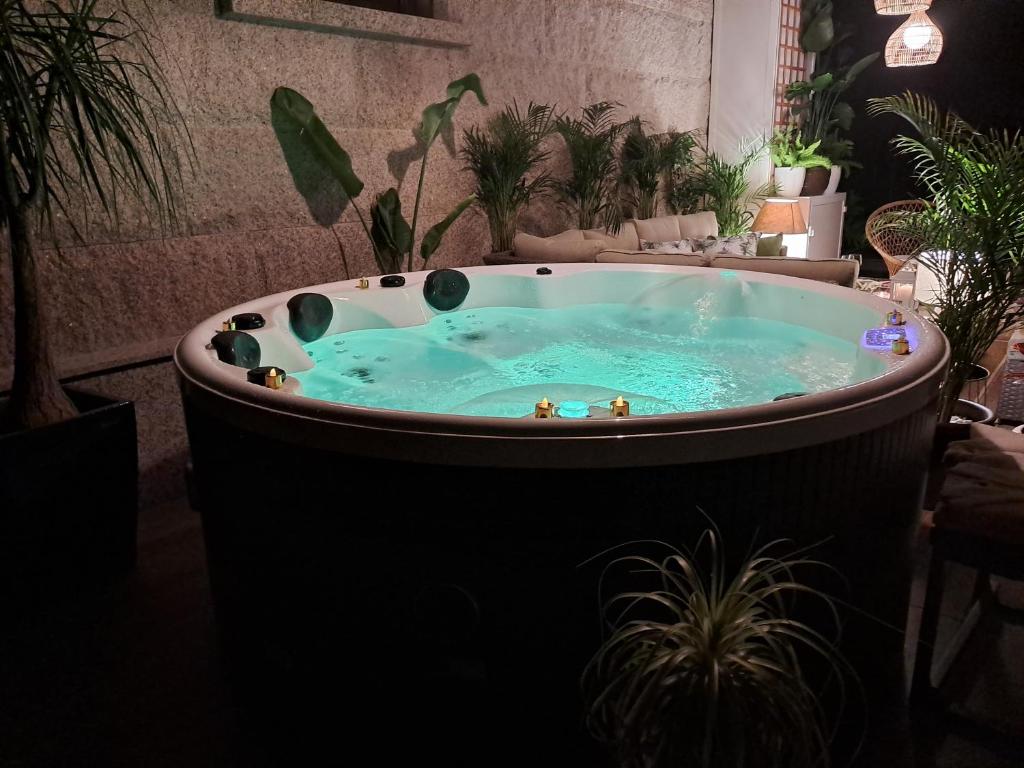 Fotografia z galérie ubytovania Casa Victoria garden con Jacuzzi y piscina v destinácii Caldas de Reis