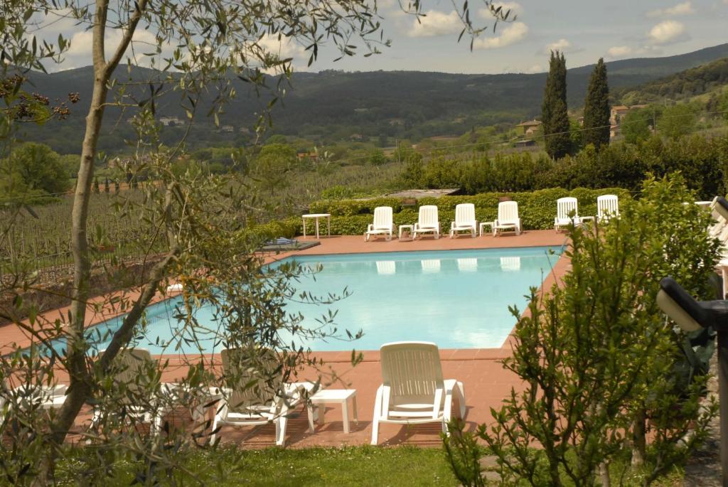 Bazén v ubytovaní Relais Borgo Di Toiano alebo v jeho blízkosti