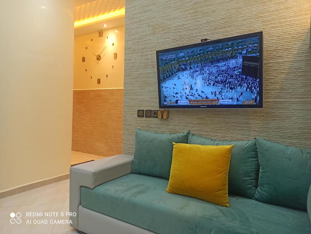 TV a/nebo společenská místnost v ubytování شقة بإقامة الجوهرة الصويرة