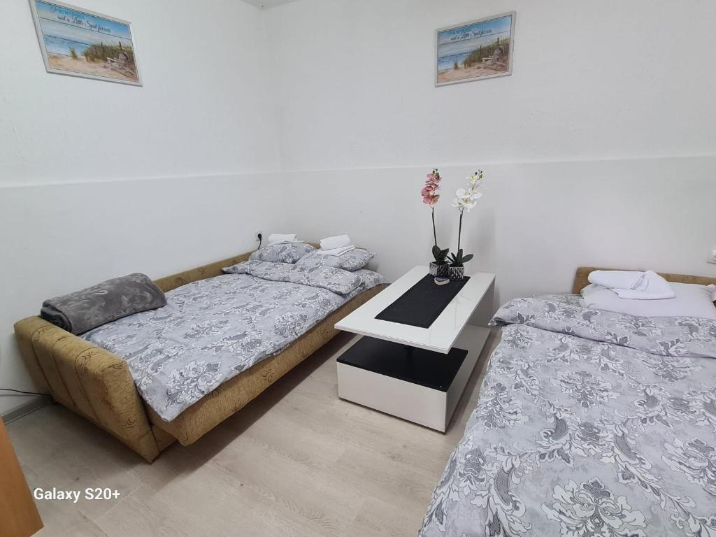 Postel nebo postele na pokoji v ubytování Kod nane Cane