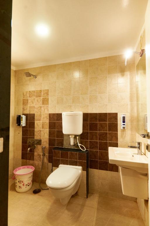 Koupelna v ubytování Hotel Anand Heritage