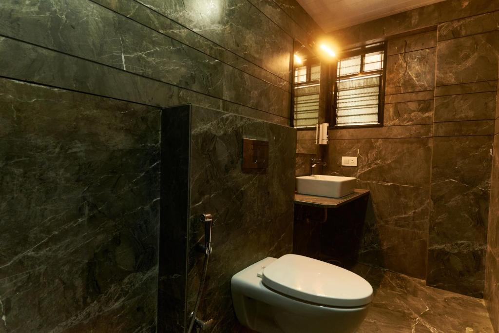 Koupelna v ubytování Hotel Anand Heritage