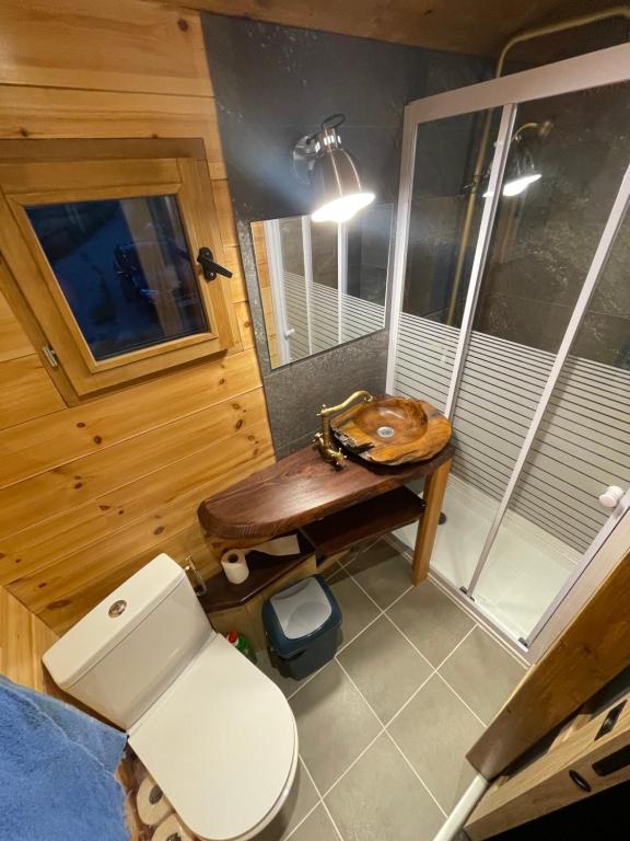 Koupelna v ubytování Alpine love shack