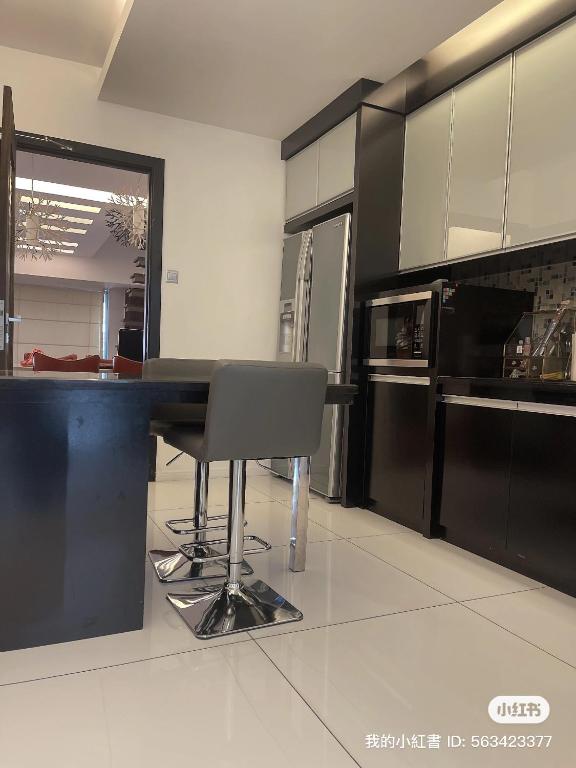 Kuchyň nebo kuchyňský kout v ubytování Pelita Commercial Centre Homestay 百丽达商圈民宿 9pax
