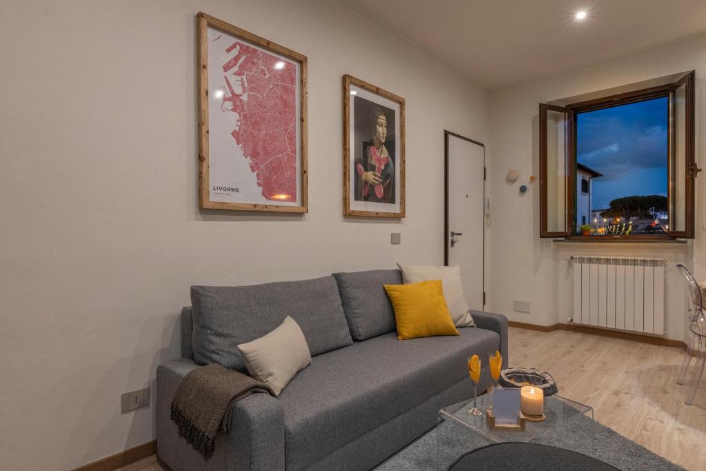 Area soggiorno di The Architect Suite - Canals View
