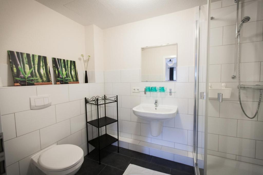 Un baño de Arcade Hotel & Hostel Hamburg