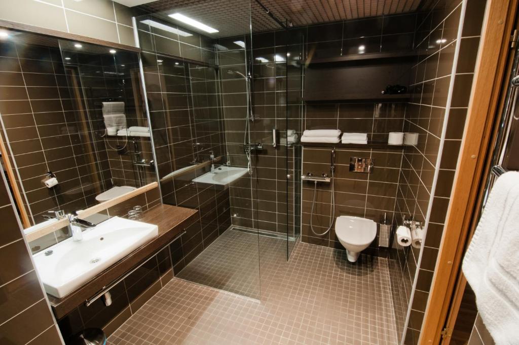 Koupelna v ubytování Spa Tervis