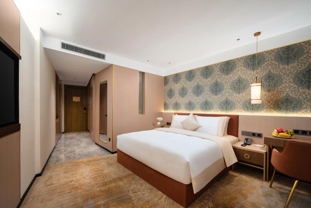 Guangzhou Wogo Yuanbao Hotel-Zhujiang New Town-Free Shuttle bus to Canton Fair Complex & Overseas Buyer Registration Services - Chambre Double Premium