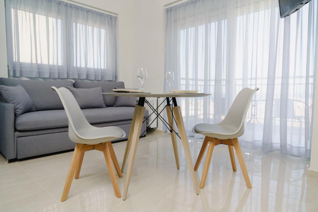 Posezení v ubytování EDEL Luxury Apartments