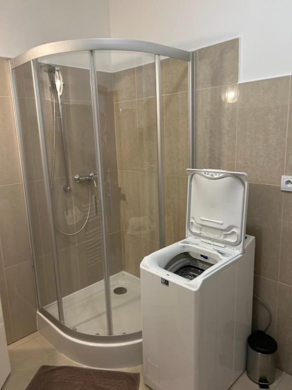 Kúpeľňa v ubytovaní Kondé Apartments C