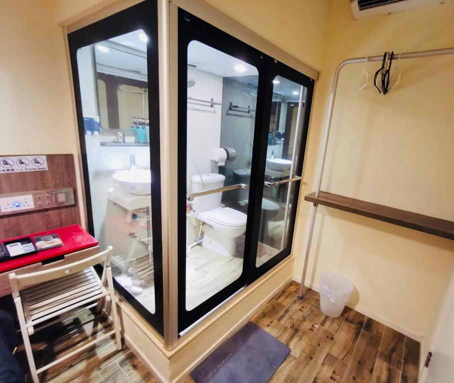 Koupelna v ubytování 香港九巴旅馆 KMB-Guesthouse