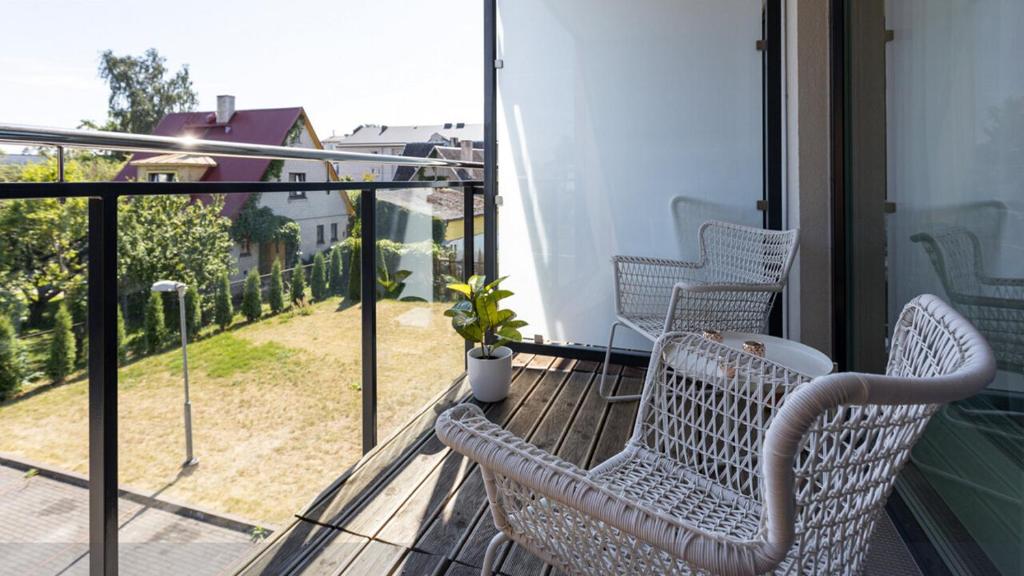 Balkón nebo terasa v ubytování Apartement Aisa