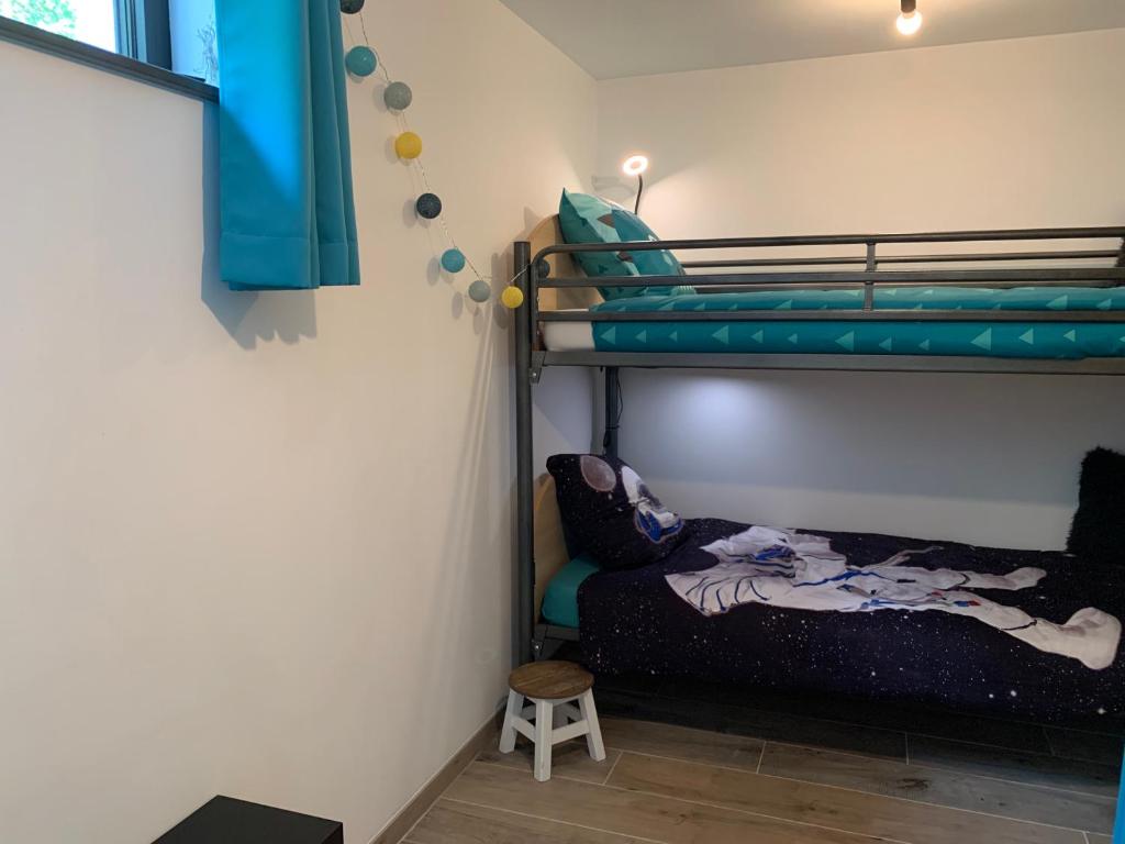 Postel nebo postele na pokoji v ubytování Chez Isa