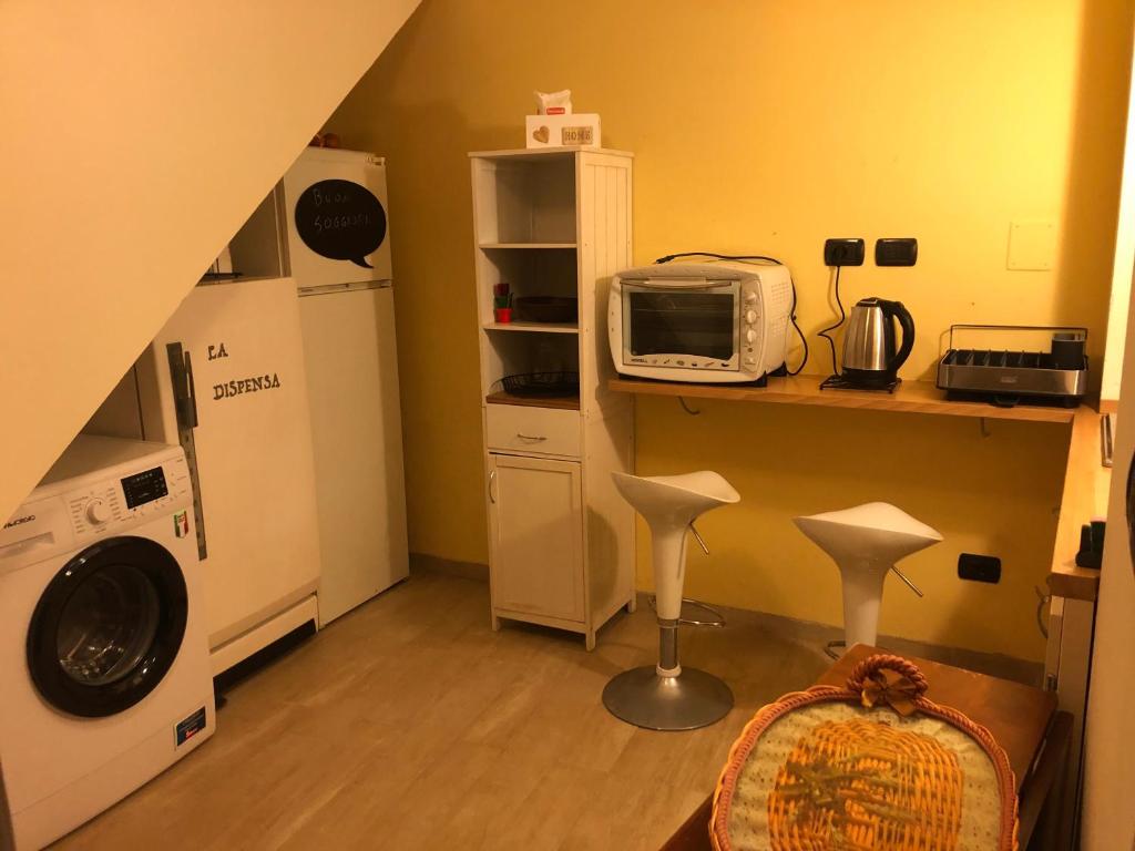 Kuchyň nebo kuchyňský kout v ubytování LA CASETTA