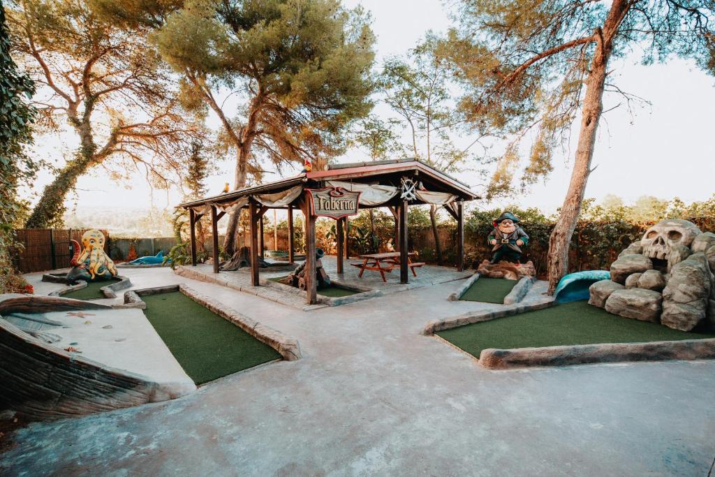 Zahrada ubytování Camping Caledonia