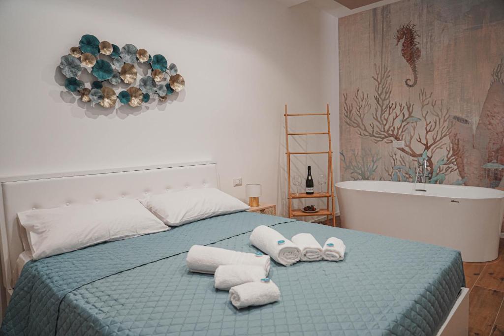 Postel nebo postele na pokoji v ubytování Casa Vacanza Stomar