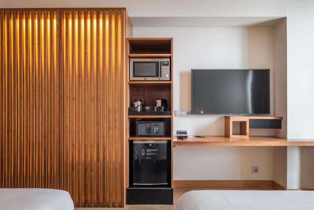 Kuchyň nebo kuchyňský kout v ubytování Hotel SB Diagonal Zero 4 Sup