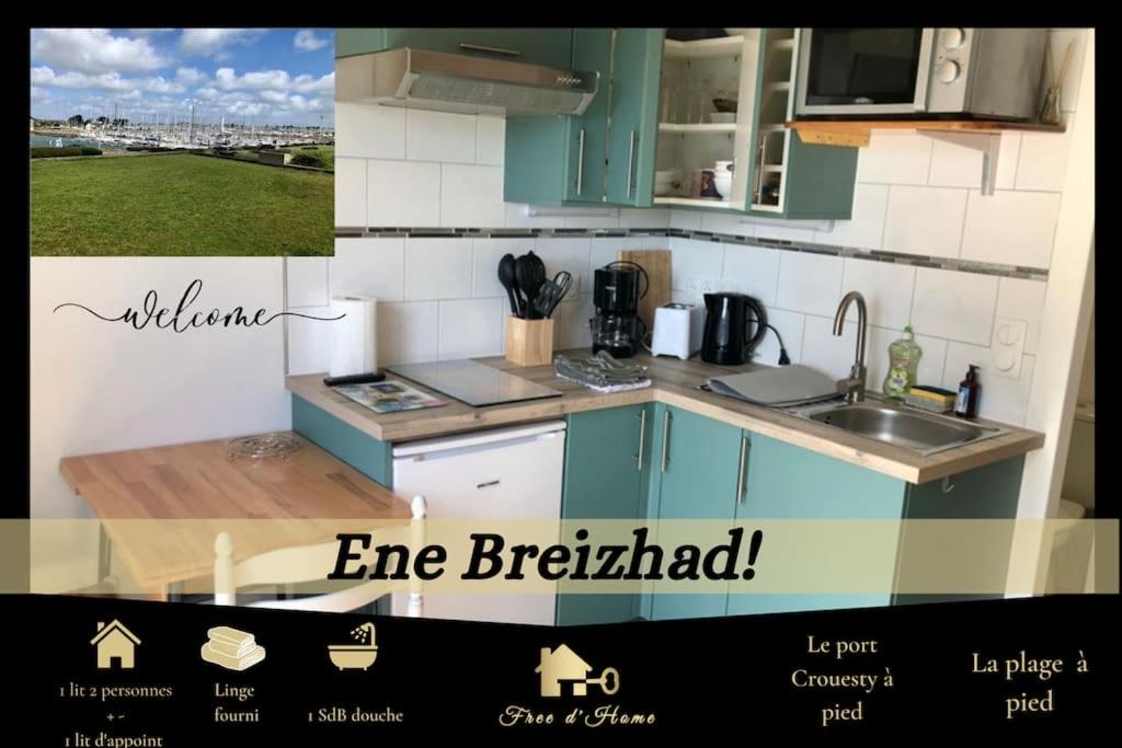 Η κουζίνα ή μικρή κουζίνα στο Ene Breizhad