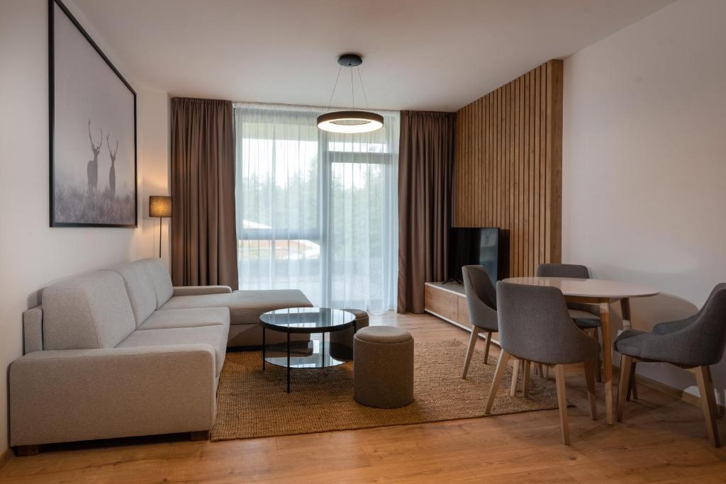 Posezení v ubytování TALBERG SK - Garage parking - Quiet place - Brand new apartments - Tále