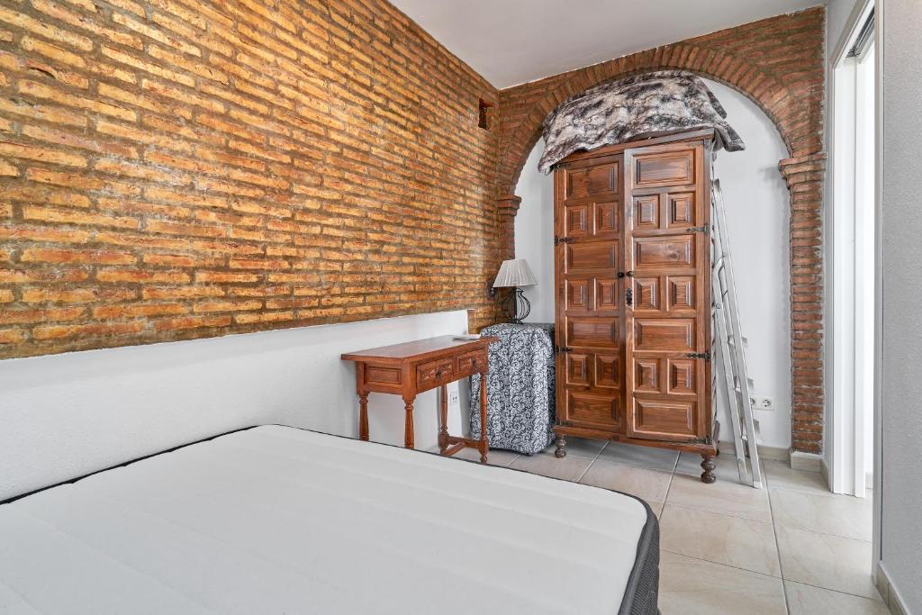 Posteľ alebo postele v izbe v ubytovaní Apartamento primera linea A01