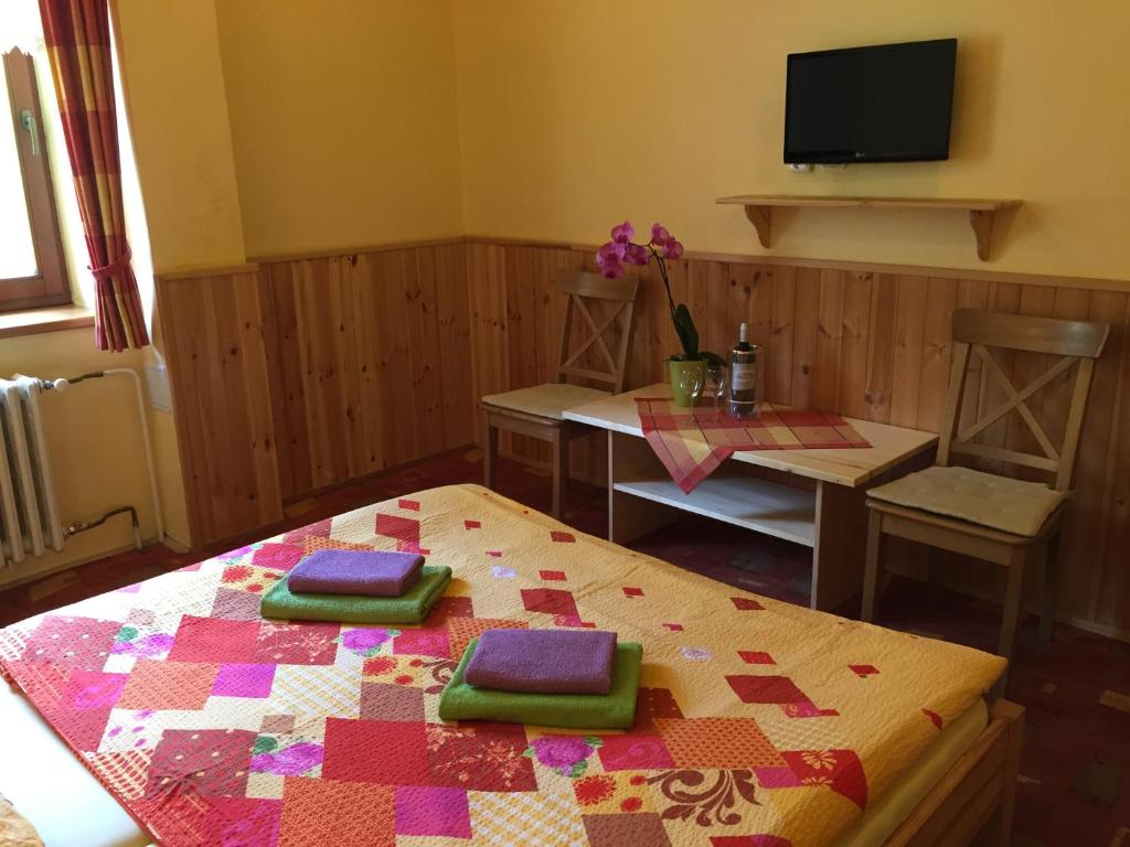 Telewizja i/lub zestaw kina domowego w obiekcie Pension Horske Zatisi