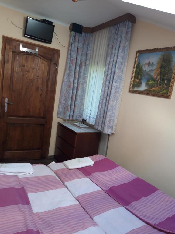 Postel nebo postele na pokoji v ubytování Haus-erzberg