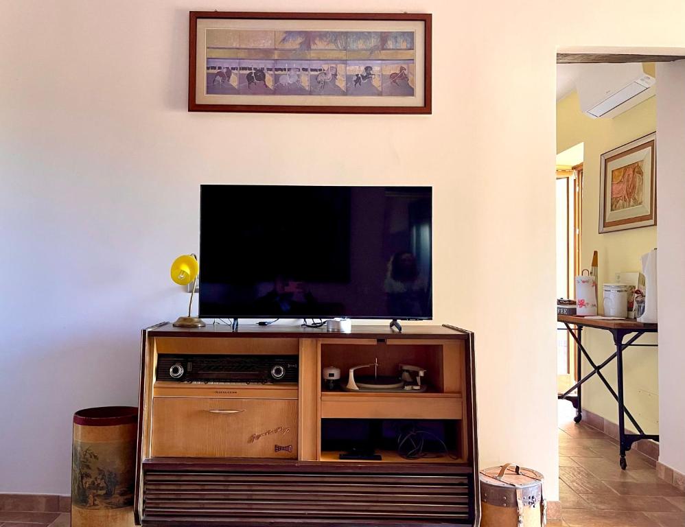 TV a/nebo společenská místnost v ubytování Donna Vittori - Borgo Agricolo