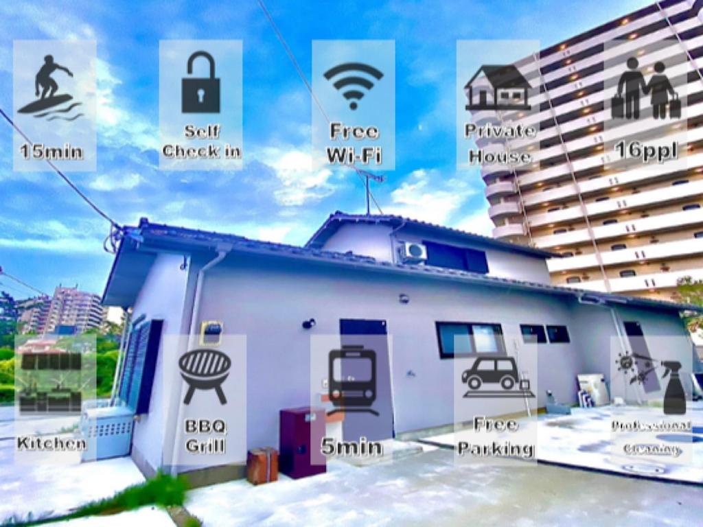 a house with the names of its parts at Eternity Marina HOUSE ONJUKU in Onjuku