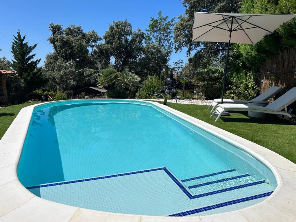 The swimming pool at or close to La Amapola