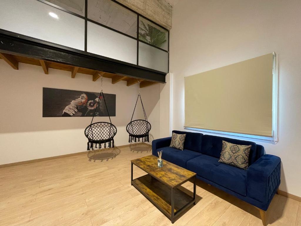 Posezení v ubytování Manresa industrial home